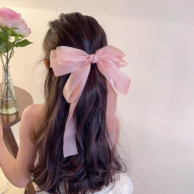 Extra grote strik haarspeld voor dames elegant haaraccessoire_voghion.com
