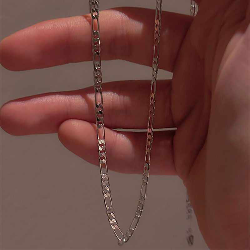 Classic Plain Titanium Steel Necklace Unisex Pendant Necklace_voghion.com