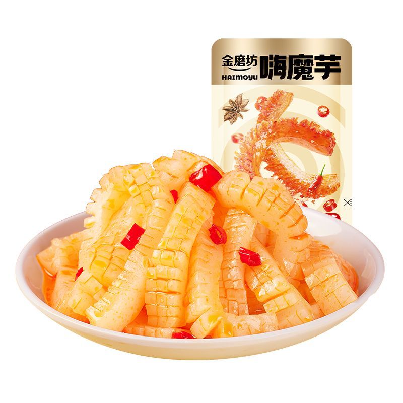 【9.9元32包】金磨坊魔芋素毛肚魔芋爽素肉辣条素食小吃零食辣味