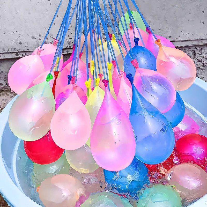 水气球注水气球水球夏日户外玩水快速注水自动打结儿童玩具打水仗 图片 6