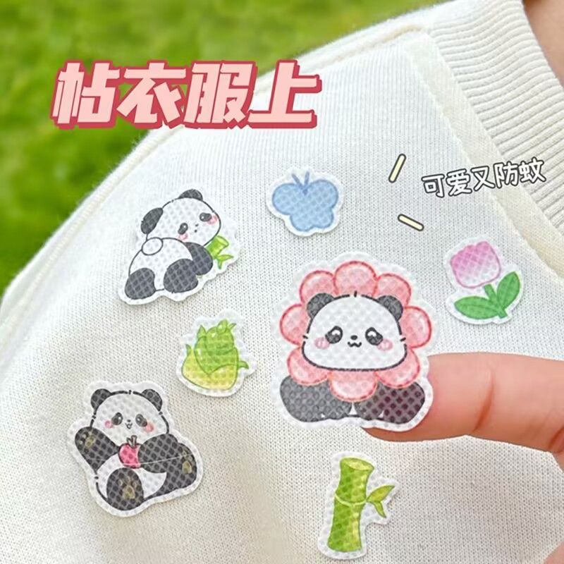 可爱熊猫驱蚊贴植物精油儿童宝宝成人防蚊贴户外防叮咬驱蚊挂件