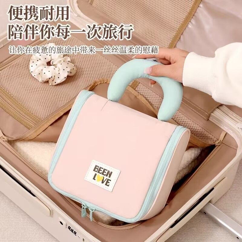 女生化妆包大容量悬挂收纳包旅行便携手提洗漱包护肤品彩妆工具包