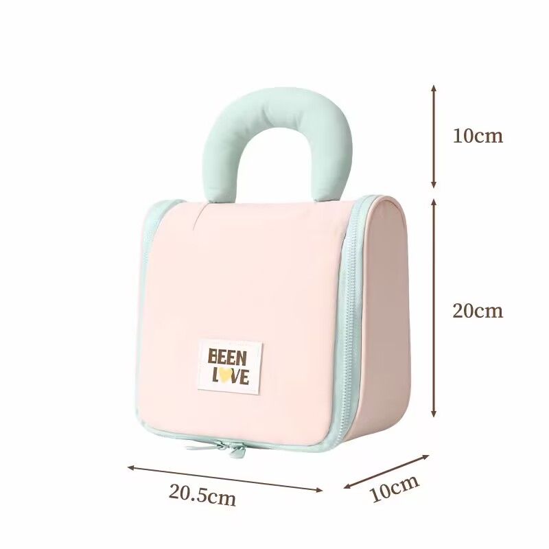 女生化妆包大容量悬挂收纳包旅行便携手提洗漱包护肤品彩妆工具包