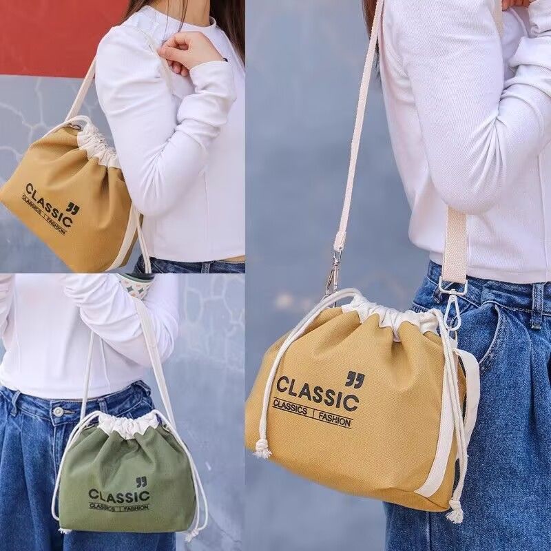 加厚帆布保温袋上班族便携饭盒袋学生带饭专用大容量密封餐盒袋子