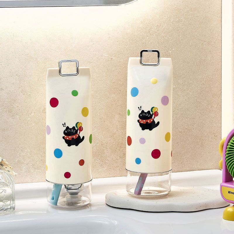 旅行洗漱便携式牙刷牙膏收纳盒便携旅游出差可爱牙具漱口杯套装