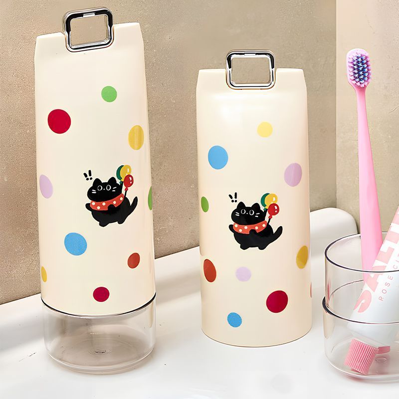 旅行洗漱便携式牙刷牙膏收纳盒便携旅游出差可爱牙具漱口杯套装