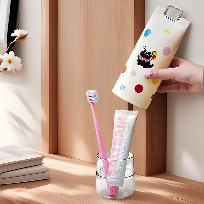 旅行洗漱便携式牙刷牙膏收纳盒便携旅游出差可爱牙具漱口杯套装