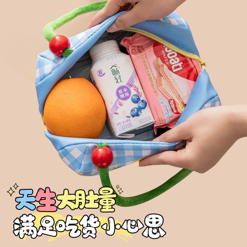 卡通可爱保温铝箔便当袋儿童餐包上班手提便携大容量学生带饭盒包