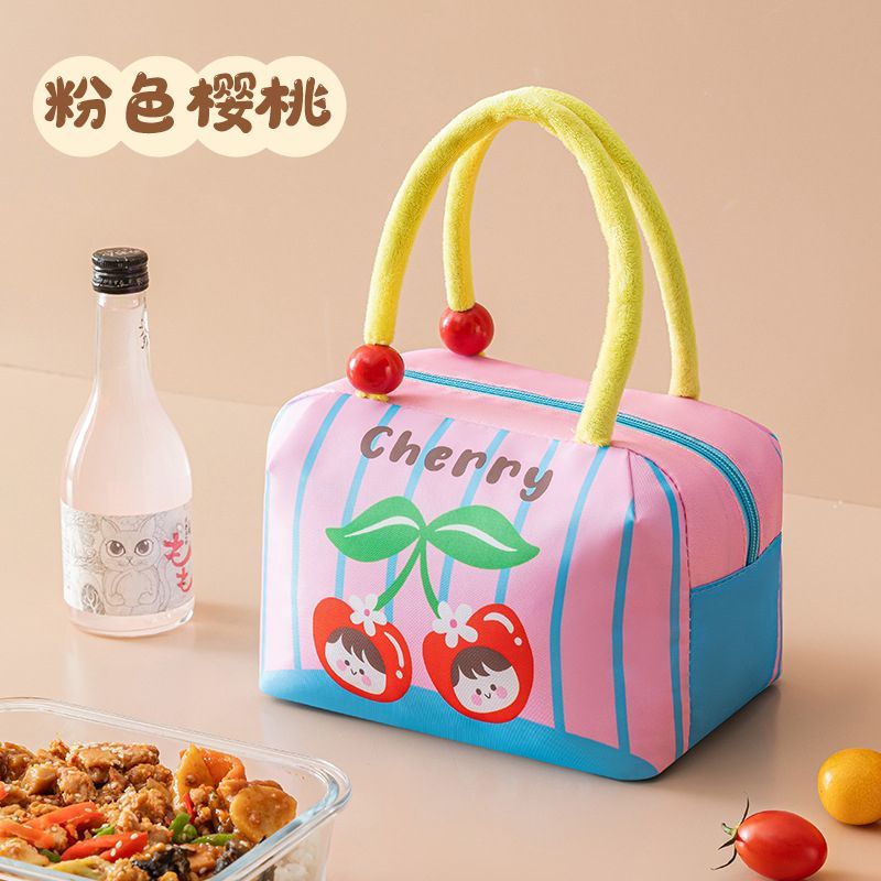 卡通可爱保温铝箔便当袋儿童餐包上班手提便携大容量学生带饭盒包