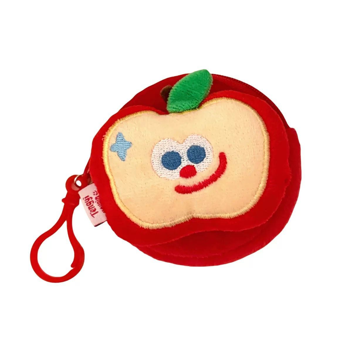 可爱卡通苹果耳机包挂件少女心钥匙扣挂坠创意零钱包礼物