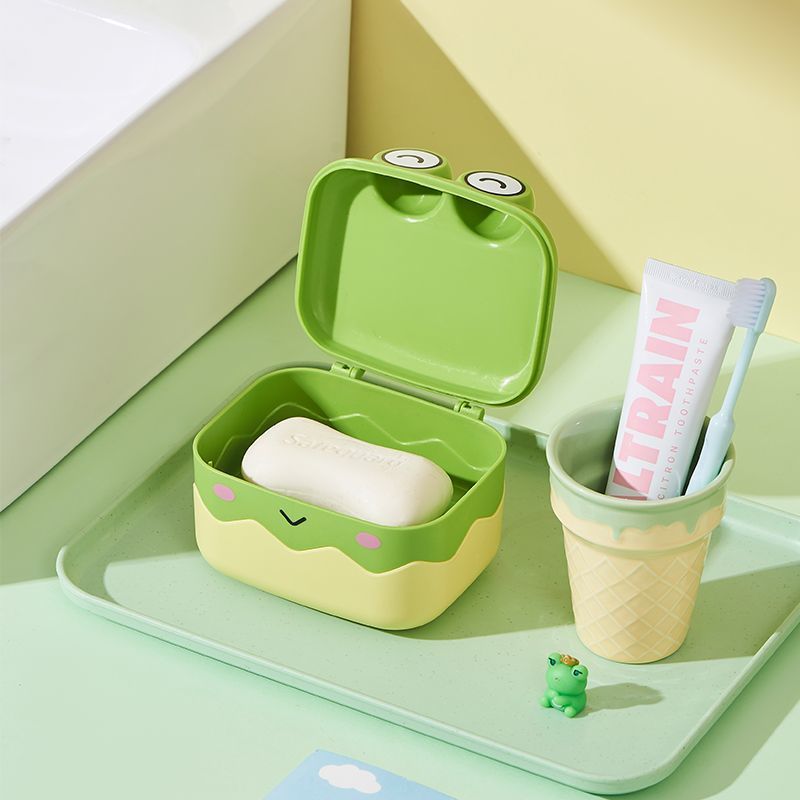 香皂盒家用可爱沥水2025新款双层带盖卫生间创意便捷旅行肥皂盒