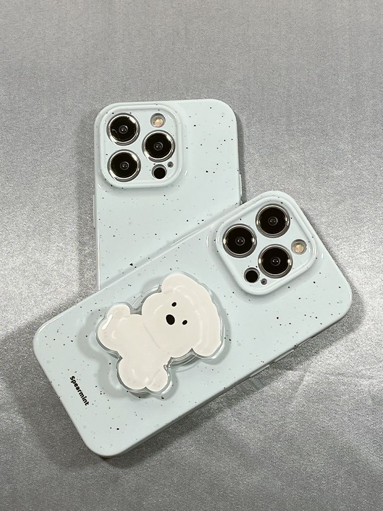Ins Style Puppy Airbag Stand Retractable Adhesive Desktop Binge-Watching Artifact Cute Trendy Portable Niche_voghion.com