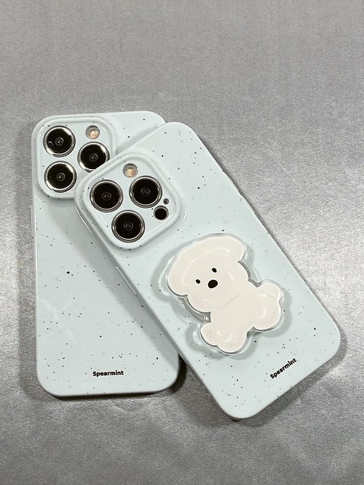 Ins Style Puppy Airbag Stand Retractable Adhesive Desktop Binge-Watching Artifact Cute Trendy Portable Niche_voghion.com