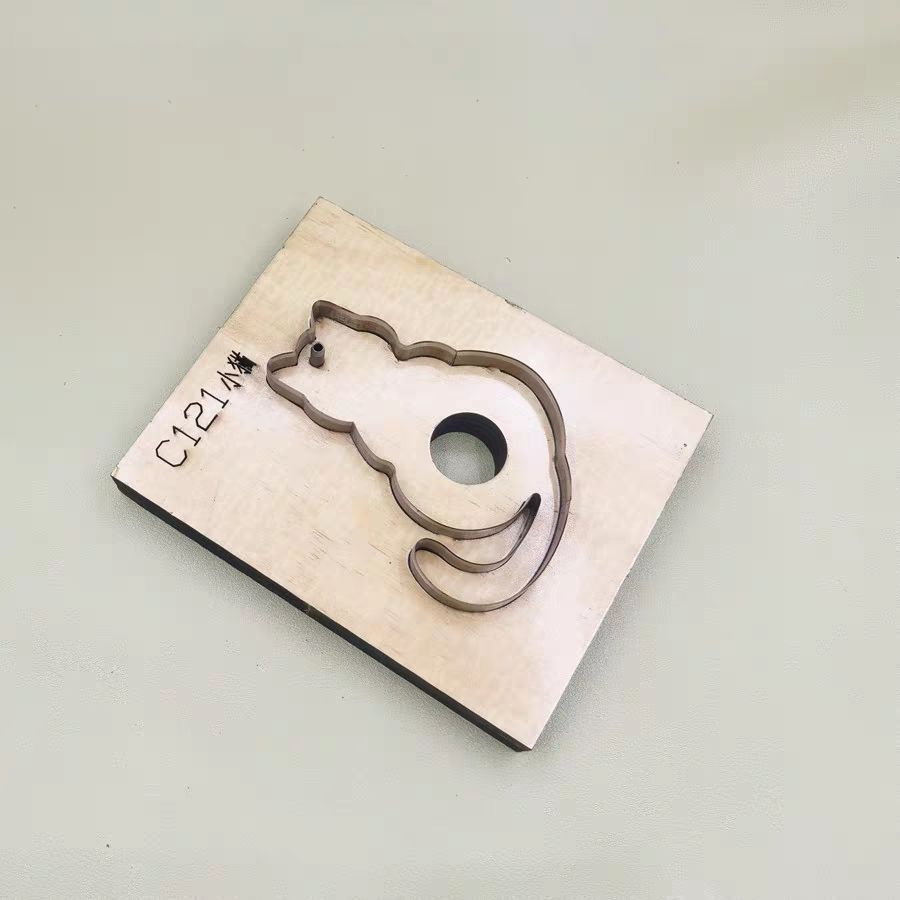 手工皮具刀模 DIY手工刀模 激光刀模定做小猫挂件刀模C121塑形 图片 3