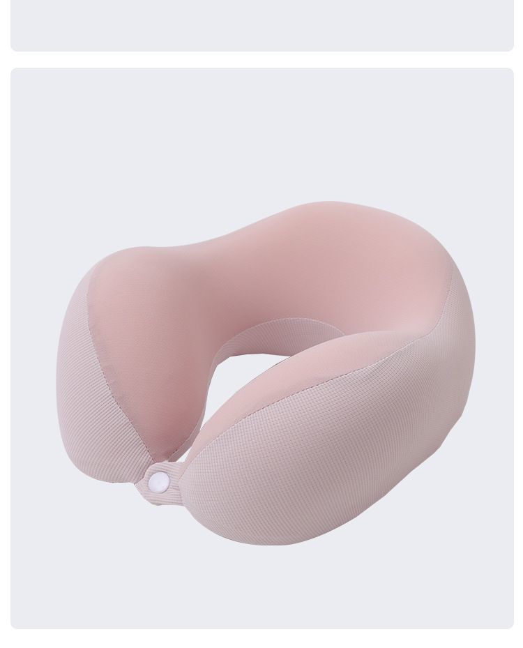 Cuscino da viaggio in memory foam a u con bottone personalizzabile_voghion.com