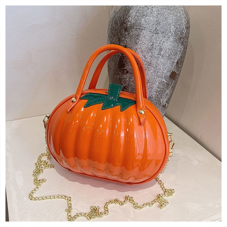 Unique Pumpkin Shaped Chain Shoulder Bag For Women Summer Style_voghion.com