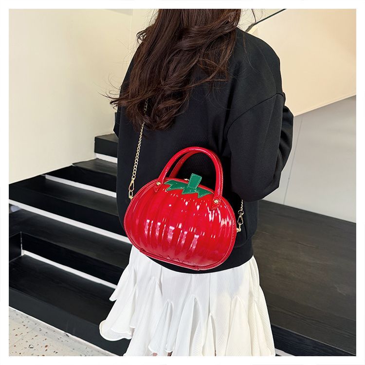 Unique Pumpkin Shaped Chain Shoulder Bag For Women Summer Style_voghion.com