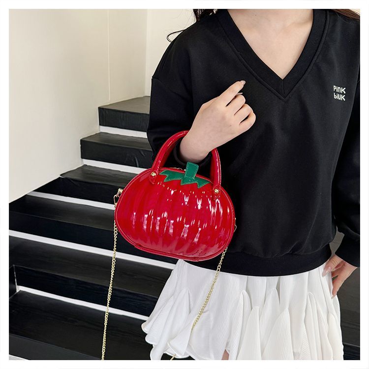 Unique Pumpkin Shaped Chain Shoulder Bag For Women Summer Style_voghion.com