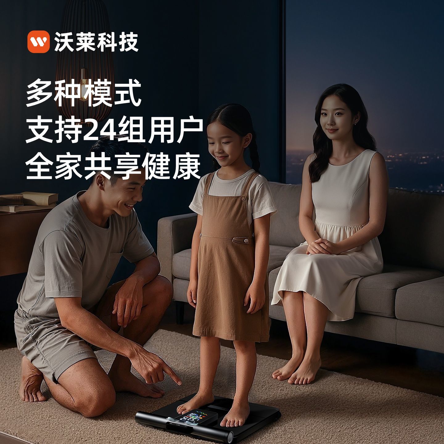 沃莱P7MAX八电极智能体脂秤家用电子秤专业级健身专用体重秤 图片 9