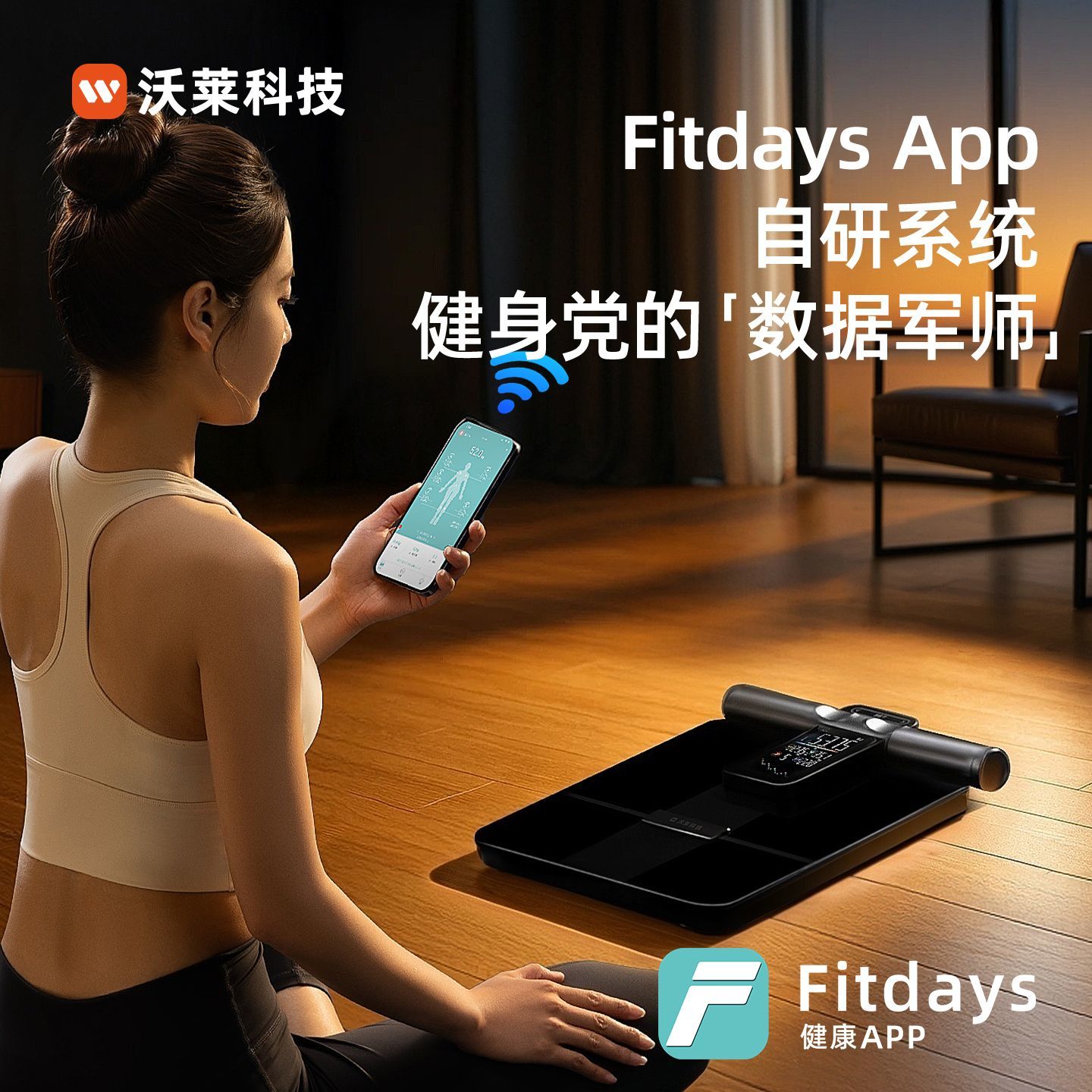 沃莱P7MAX八电极智能体脂秤家用电子秤专业级健身专用体重秤 图片 8