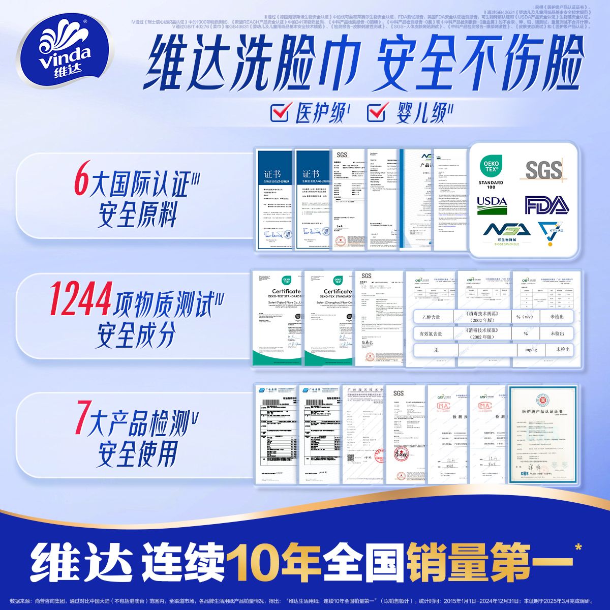 维达洗脸巾一次性毛巾家用加厚宿舍面巾抽取式洁面专用家庭装宿舍
