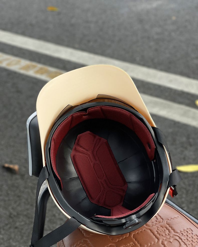 2025 New Model Vehicle Motorcycle Sun Protection Duckbill Cap Half Helmet Electric Scooter Baseball Safety Hat For Men_voghion.com