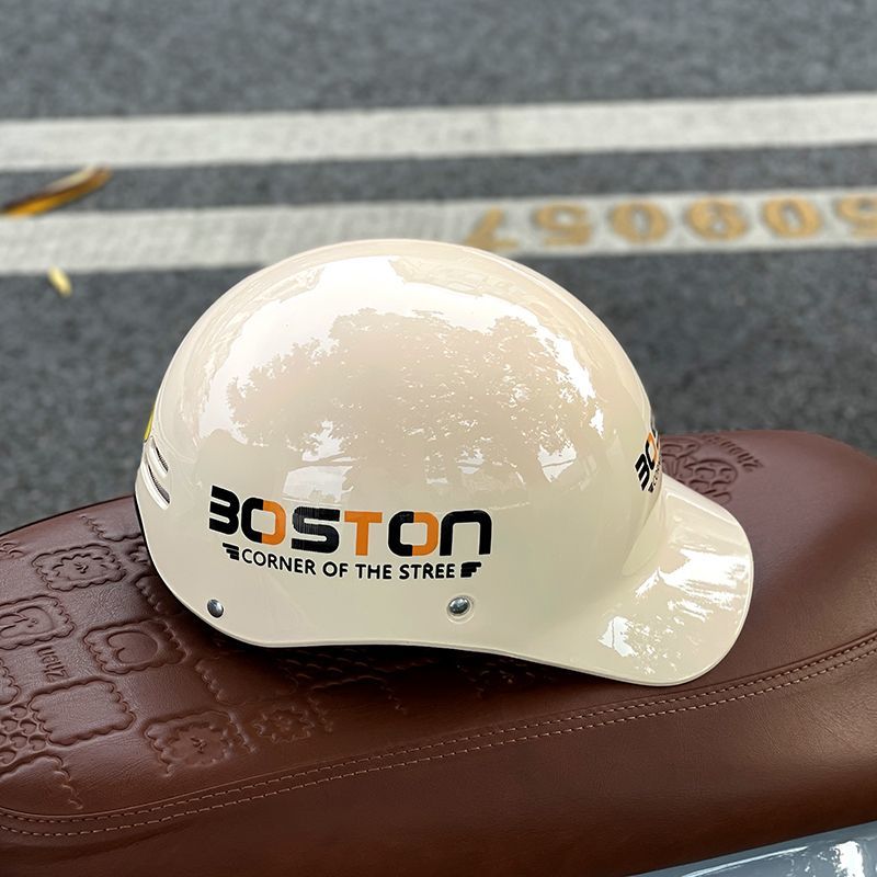 2025 New Model Vehicle Motorcycle Sun Protection Duckbill Cap Half Helmet Electric Scooter Baseball Safety Hat For Men_voghion.com