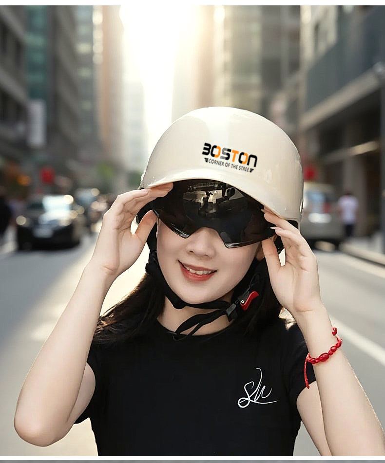 2025 New Model Vehicle Motorcycle Sun Protection Duckbill Cap Half Helmet Electric Scooter Baseball Safety Hat For Men_voghion.com