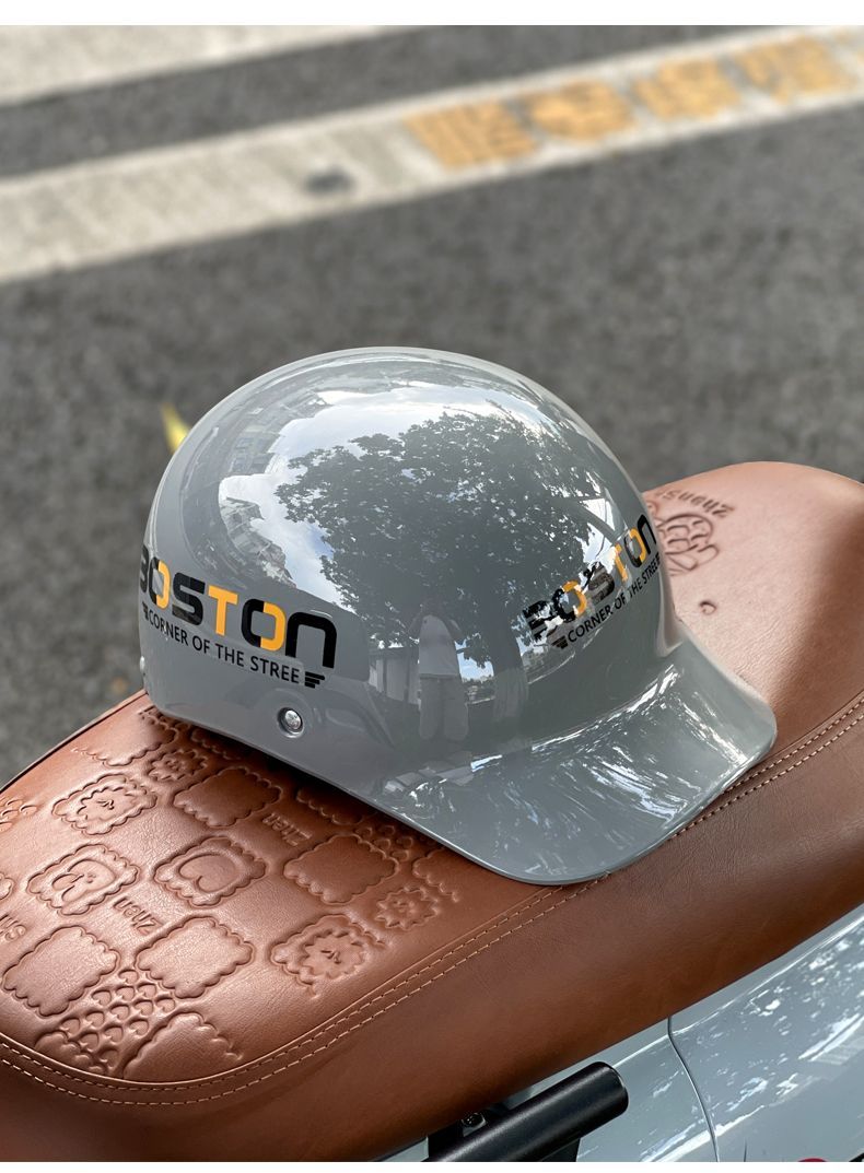 2025 New Model Vehicle Motorcycle Sun Protection Duckbill Cap Half Helmet Electric Scooter Baseball Safety Hat For Men_voghion.com