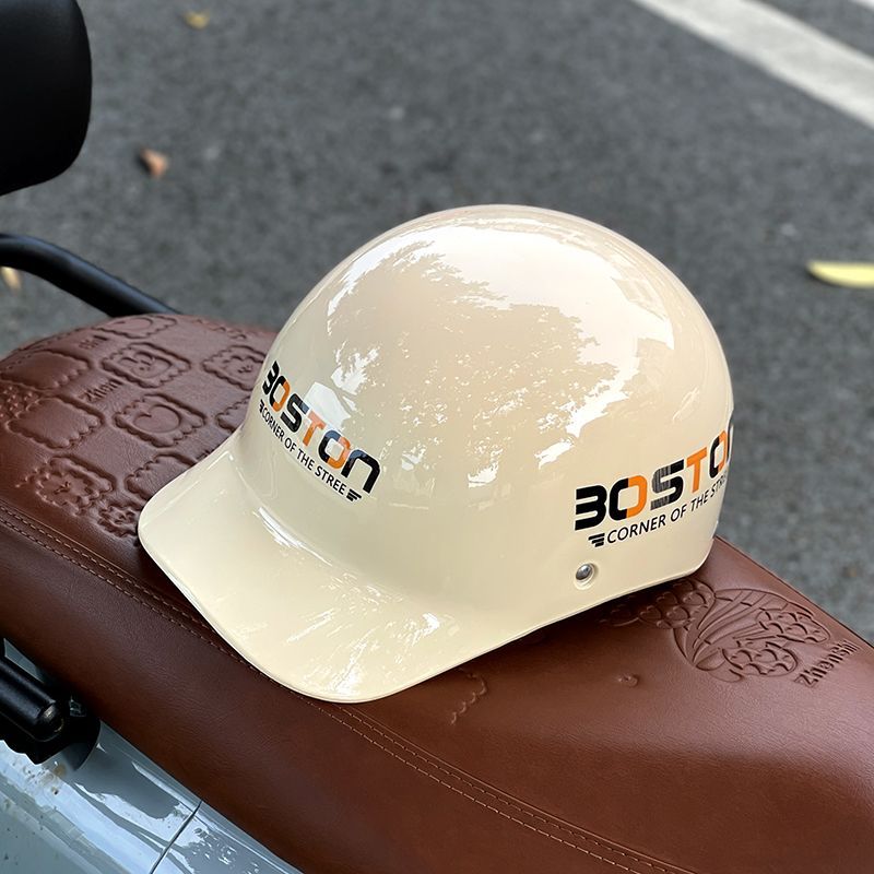 2025 New Model Vehicle Motorcycle Sun Protection Duckbill Cap Half Helmet Electric Scooter Baseball Safety Hat For Men_voghion.com