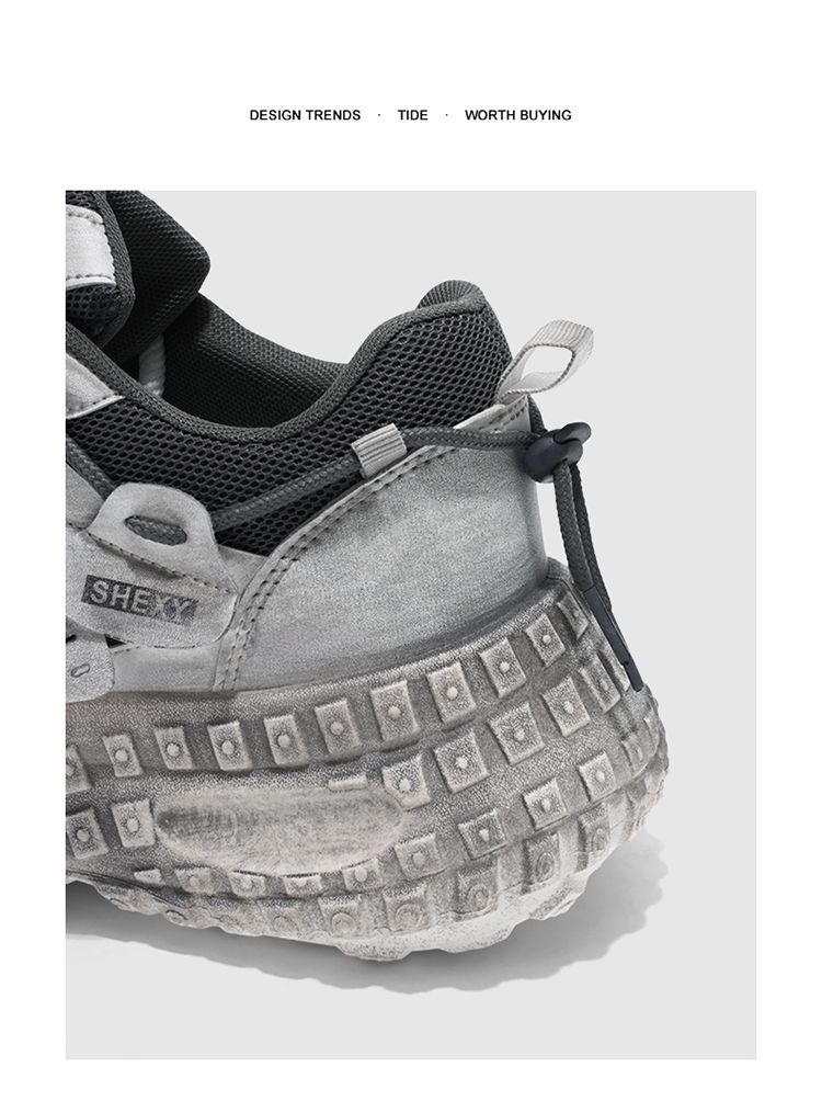 Winter Dad Sneakers For Men, Non-Slip Casual Sports Wasteland Style Loafers, Thick-Soled Tire Shoes, Men's Trendy Shoes_desvips.com