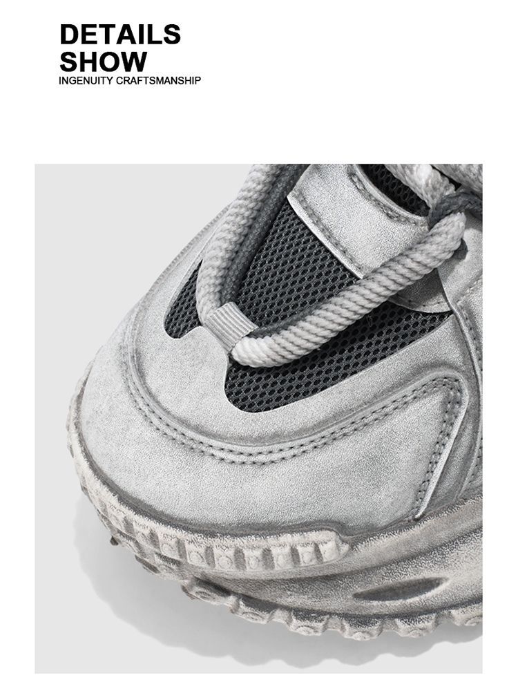 Winter Dad Sneakers For Men, Non-Slip Casual Sports Wasteland Style Loafers, Thick-Soled Tire Shoes, Men's Trendy Shoes_desvips.com