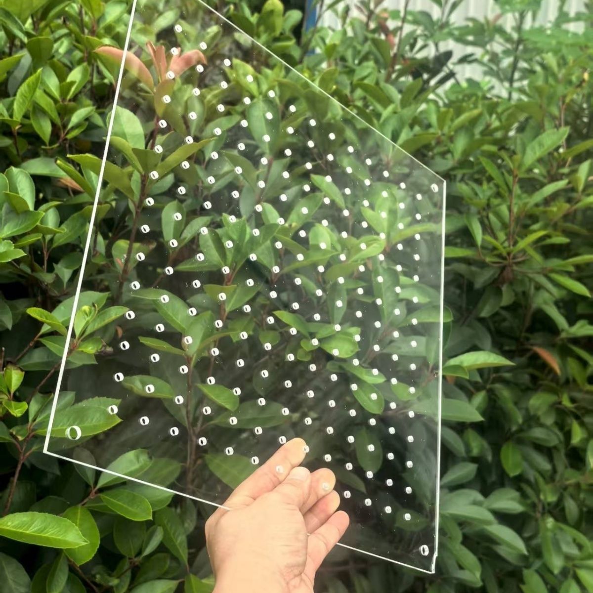 宝宝加厚攀爬亚克力洞洞板透明有机玻璃隔挡板平台板35x35分隔板 图片 2