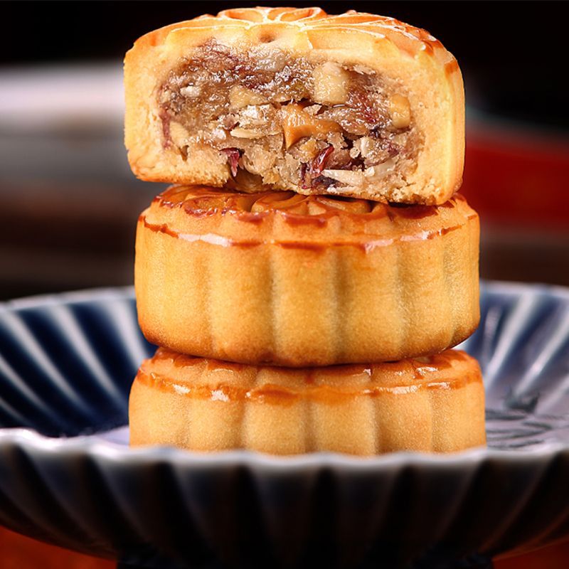 稻香村老式提浆月饼400g袋装五仁山楂传统散月饼