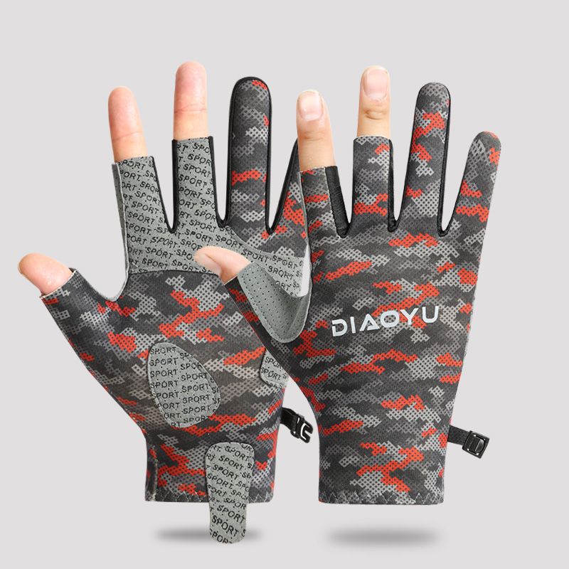 Lure Fishing Gloves Men And Women, Suitable For Outdoor Cycling, Sun Protection, Quick-drying, Lightweight, Breathable,_voghion.com