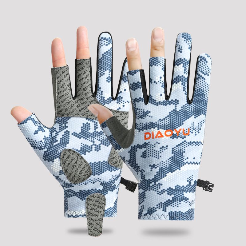 Lure Fishing Gloves Men And Women, Suitable For Outdoor Cycling, Sun Protection, Quick-drying, Lightweight, Breathable,_voghion.com