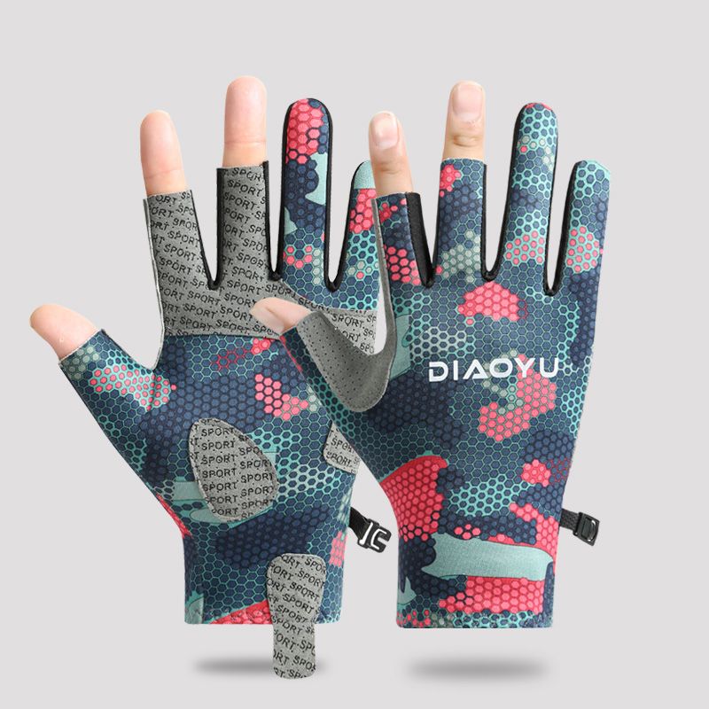 Lure Fishing Gloves Men And Women, Suitable For Outdoor Cycling, Sun Protection, Quick-drying, Lightweight, Breathable,_voghion.com