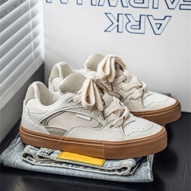 Chaussures tendance homme 2025, Bread For Men, baskets basses de sport coréennes polyvalentes pour couples, style Hong Kong._voghion.com