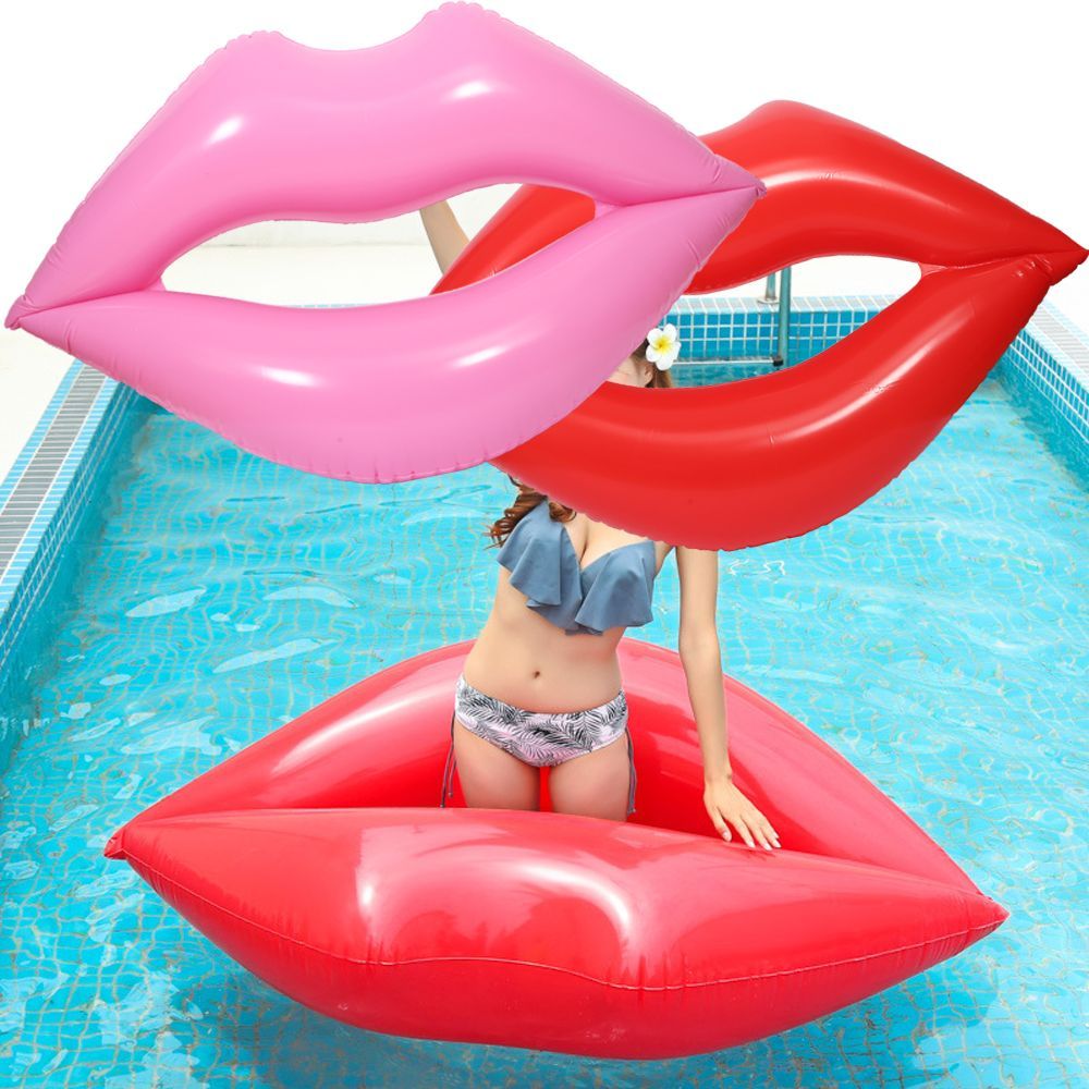 Lip Water Ride-On Float Swimming Ring Inflatable Bed_voghion.com