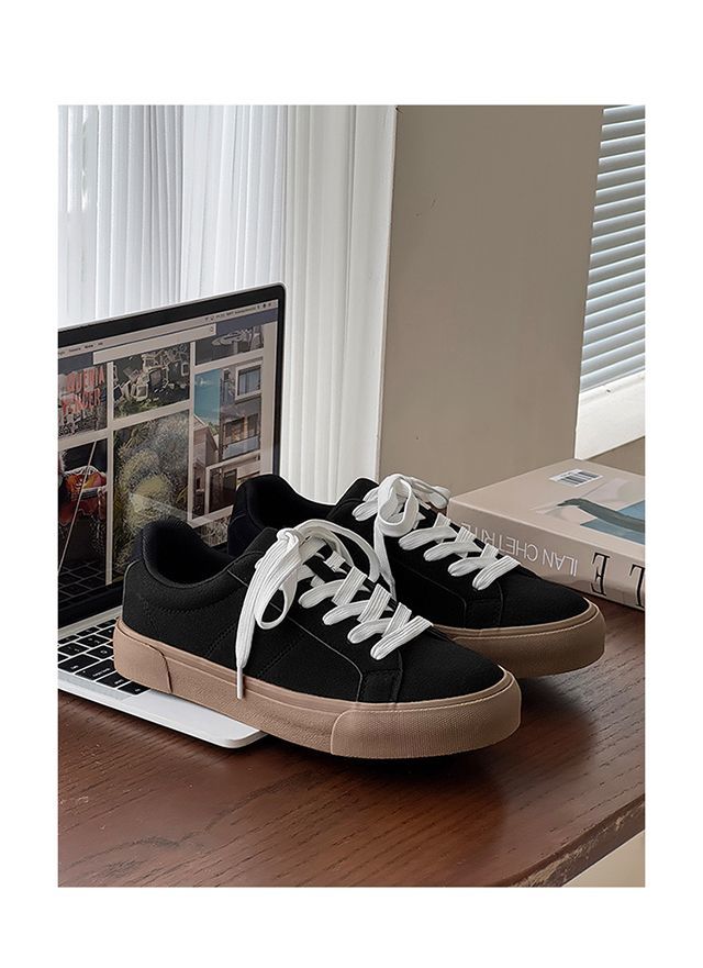 Men's Spring New Versatile Niche Casual Sneakers For Students, Suede Leather, Matte Finish, Thick-soled,_vogvips.com
