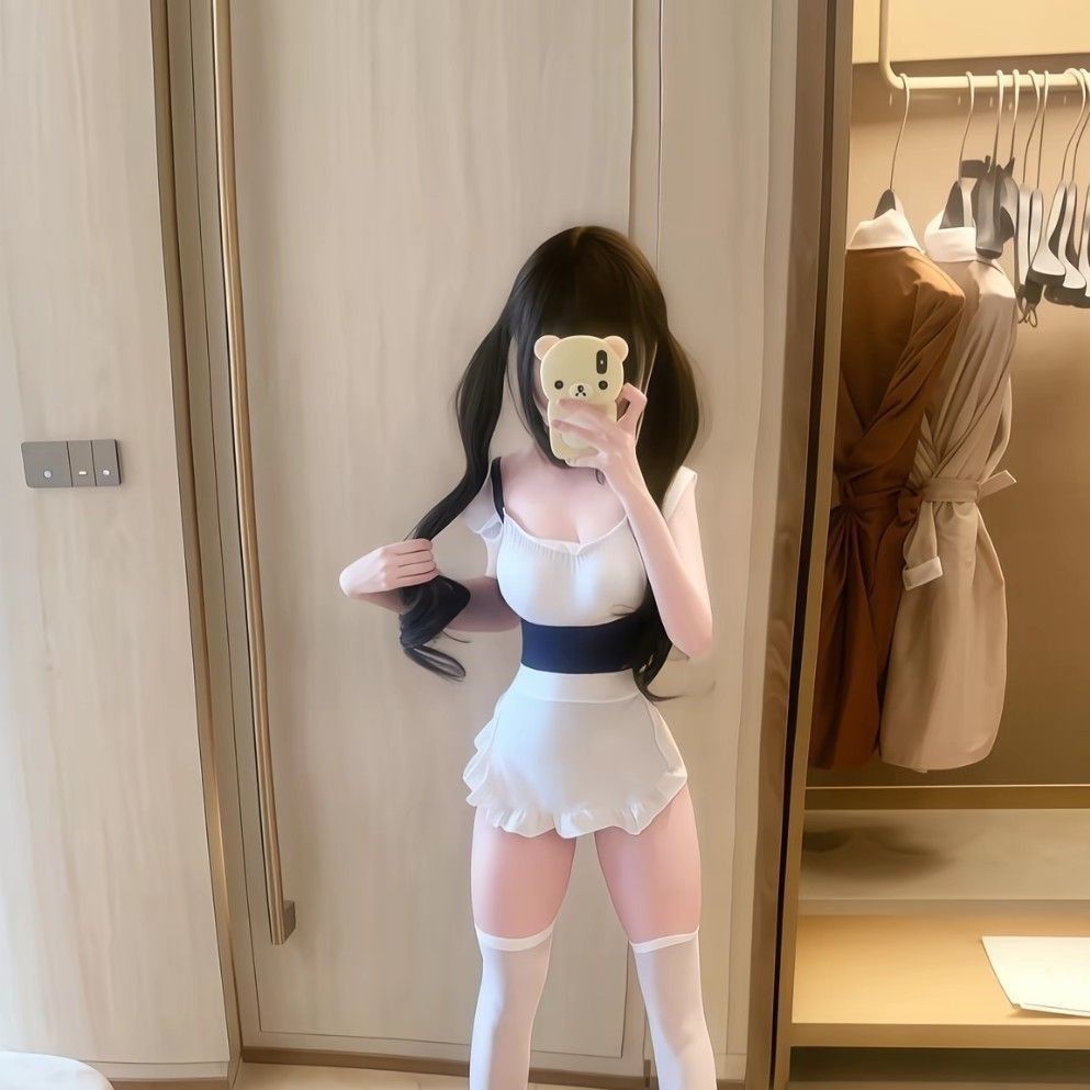 日系纯欲风女水手穿搭一整套拼接飞飞袖连衣围裙多巴胺夏天成熟