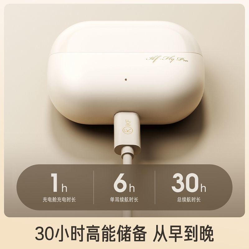 iKF Fly Pro蓝牙耳机ENC主动降真无线入耳式超长待机跑步运动游戏 图片 8