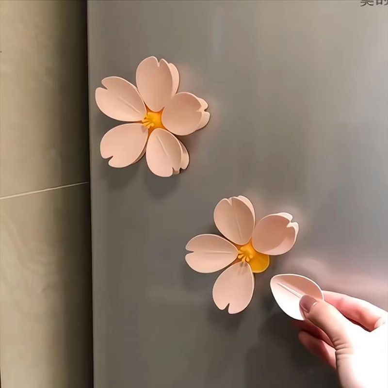 Nuova clip magnetica a forma di petalo di fiore di ciliegio, clip per sigillare snack in casa, decorazione creativa per il frigorifero_voghion.com