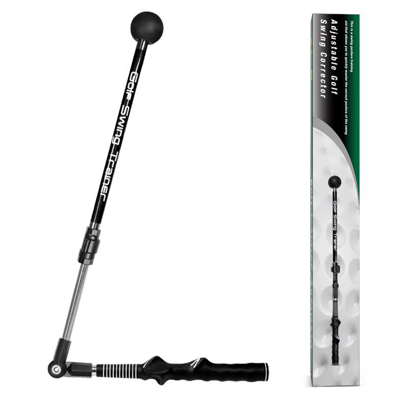 Golf Indoor Trainer, Retractable Swing Stick, Foldable Posture Corrector For Beginners_voghion.com