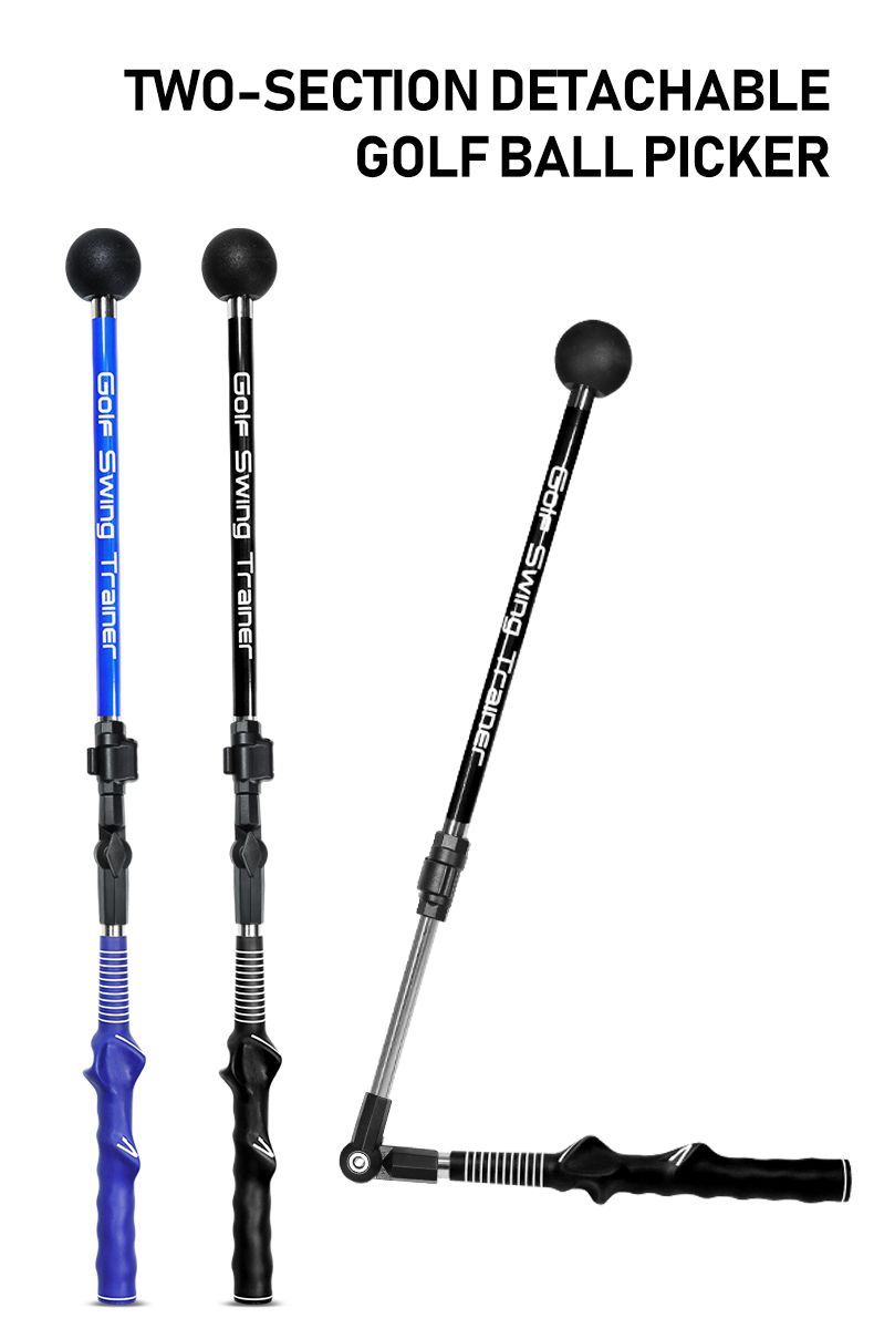 Golf Indoor Trainer, Retractable Swing Stick, Foldable Posture Corrector For Beginners_voghion.com