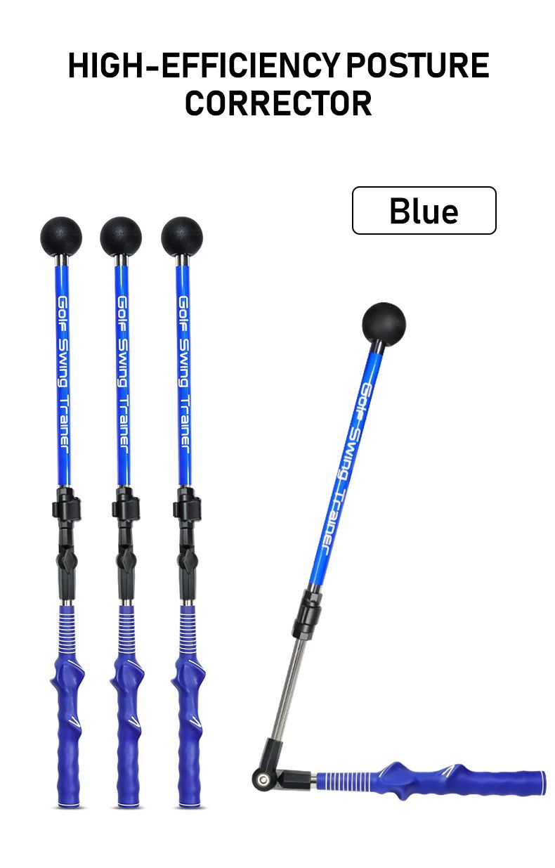 Golf Indoor Trainer, Retractable Swing Stick, Foldable Posture Corrector For Beginners_voghion.com