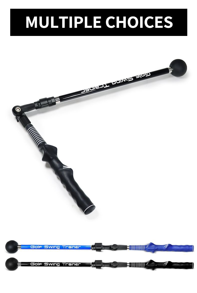 Golf Indoor Trainer, Retractable Swing Stick, Foldable Posture Corrector For Beginners_voghion.com