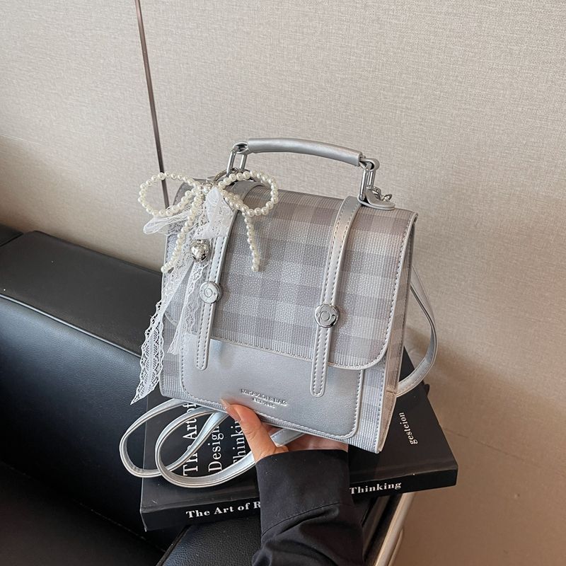 Super Popular Niche Women's Handbag 2026 New Exquisite Plaid Mini Backpack With A High-end Feel For Commuting_voghion.com