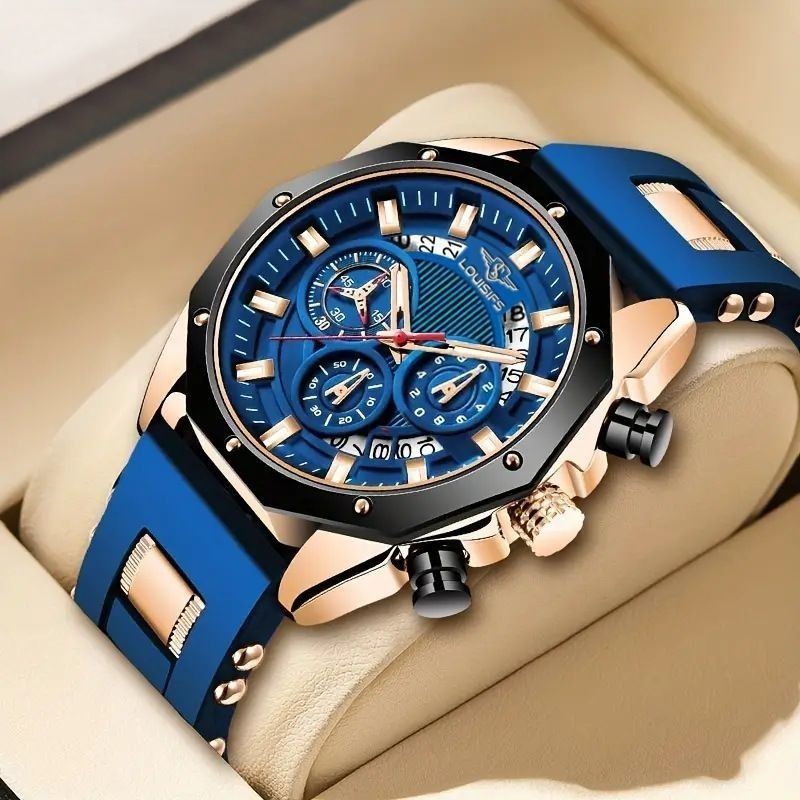 Men's Quartz Watch European Style Automatic With Calendar_voghion.com