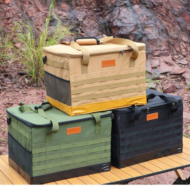 新款户外露营装备收纳包大容量野餐工具箱旅行可折叠便携杂物袋